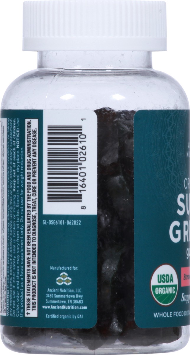 slide 4 of 9, Ancient Nutrition Organic Supergreens Gummies, 50 ct