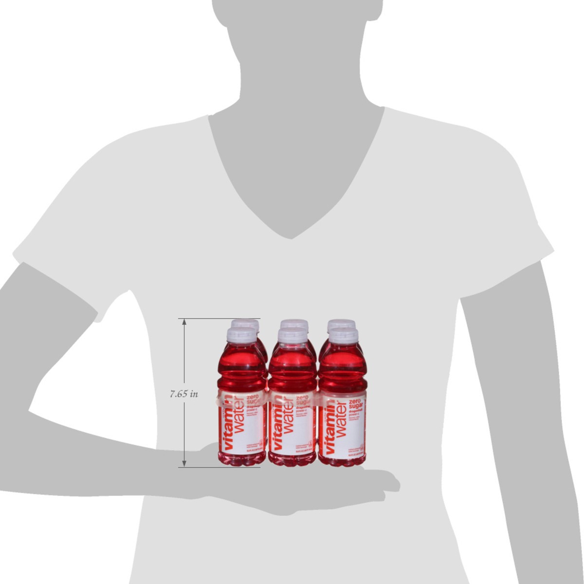 slide 4 of 14, vitaminwater zero sugar power c Bottles, 16.9 fl oz, 6 Pack, 6 ct; 16.9 fl oz