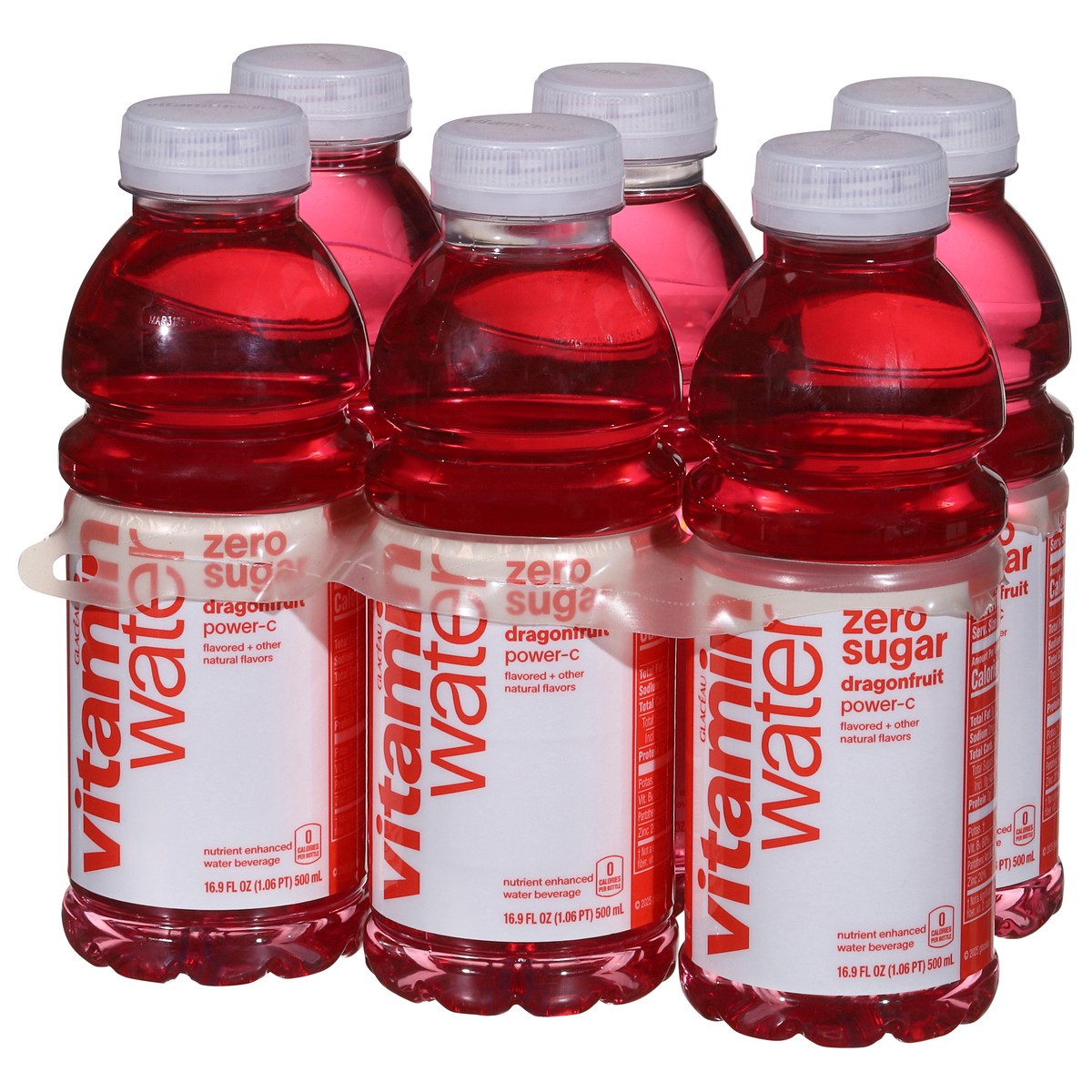 slide 13 of 14, vitaminwater zero sugar power c Bottles, 16.9 fl oz, 6 Pack, 6 ct; 16.9 fl oz