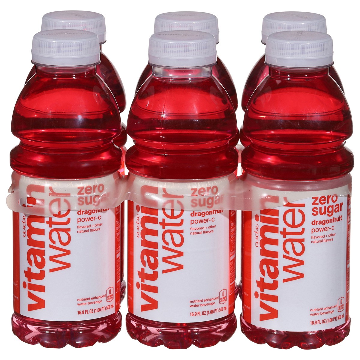 slide 2 of 14, vitaminwater zero sugar power c Bottles, 16.9 fl oz, 6 Pack, 6 ct; 16.9 fl oz