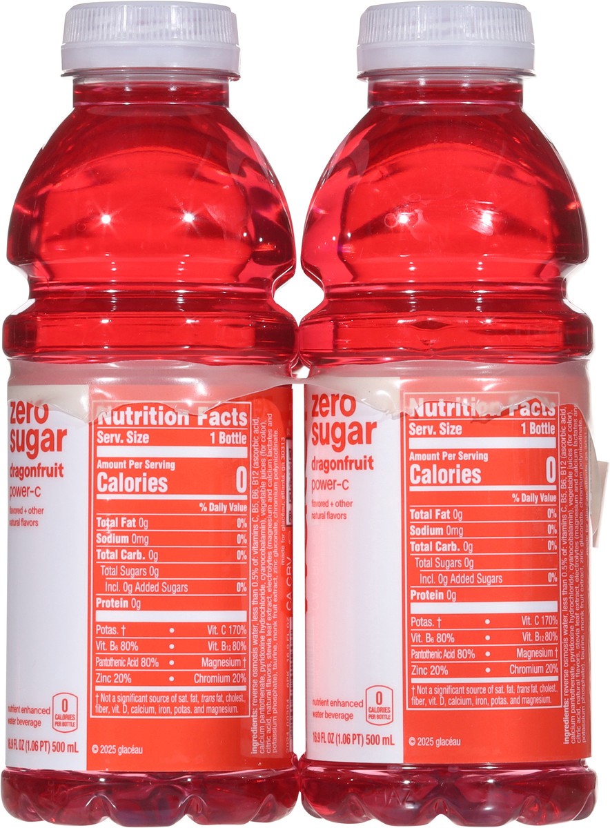 slide 14 of 14, vitaminwater zero sugar power c Bottles, 16.9 fl oz, 6 Pack, 6 ct; 16.9 fl oz
