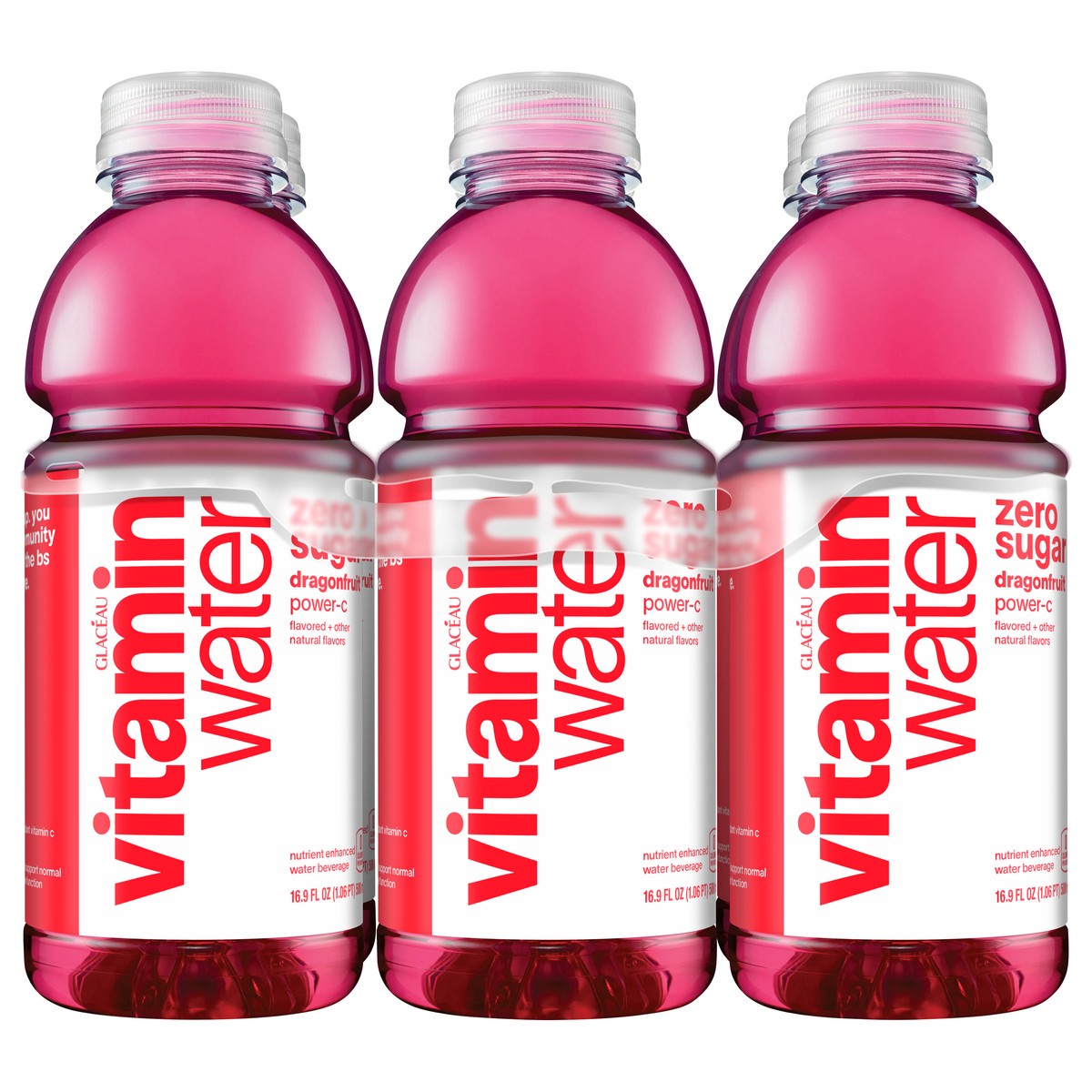 slide 1 of 14, vitaminwater zero sugar power c Bottles, 16.9 fl oz, 6 Pack, 6 ct; 16.9 fl oz