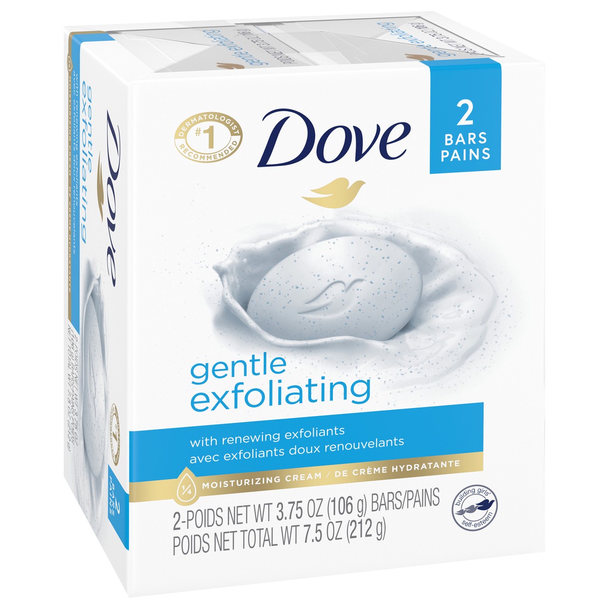 slide 2 of 6, Dove Exfoliating Bar Soap, 1 ct