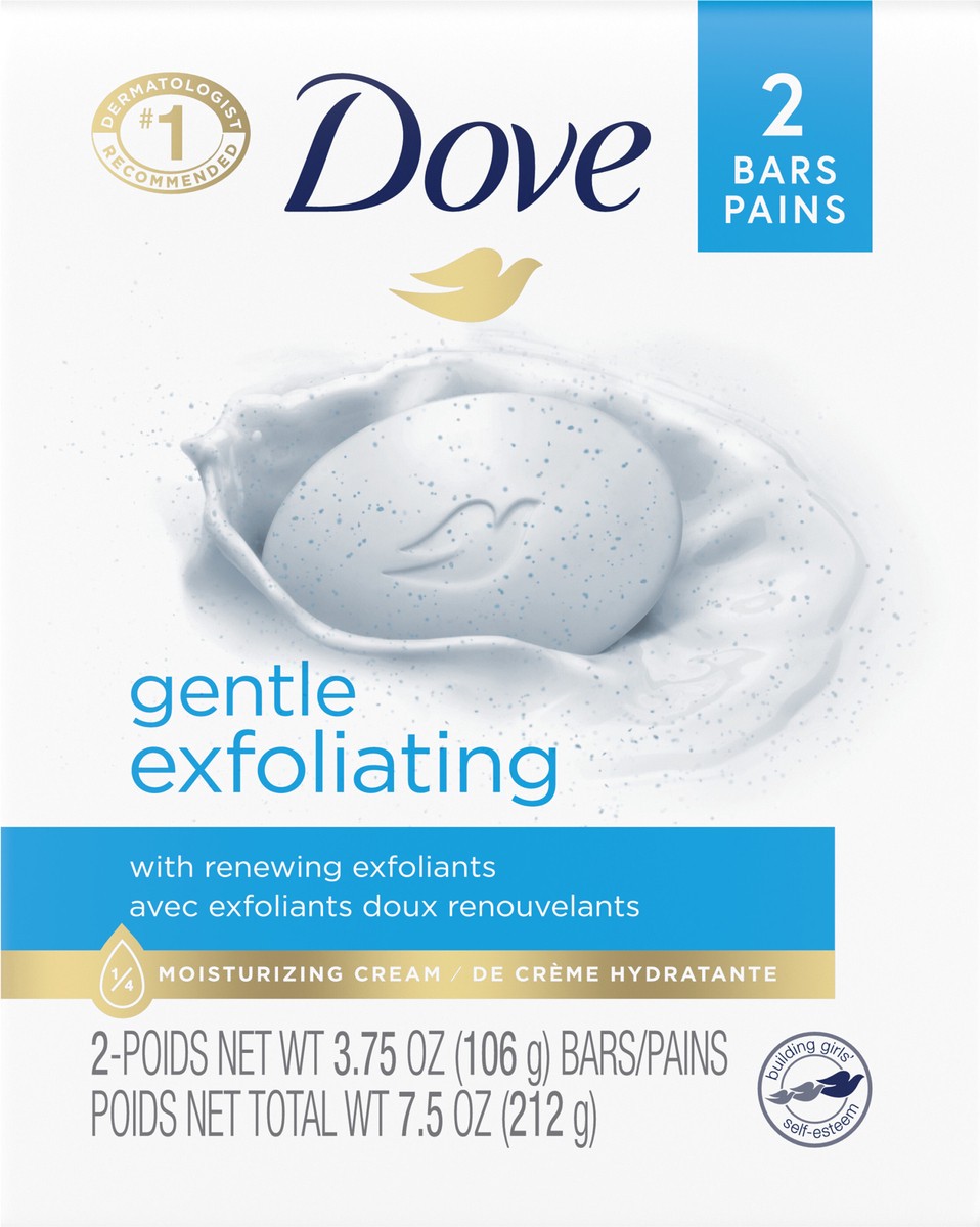slide 5 of 6, Dove Exfoliating Bar Soap, 1 ct