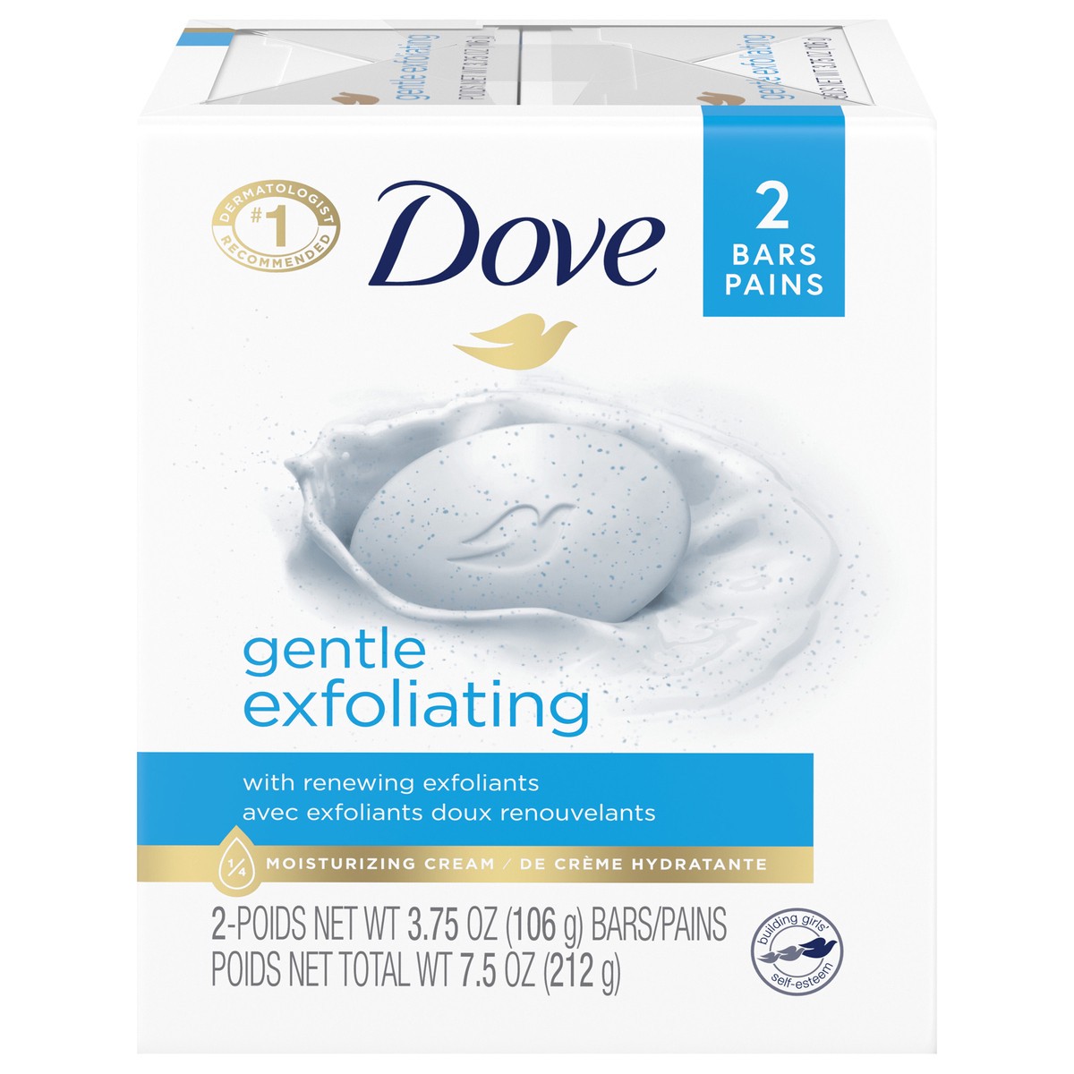 slide 1 of 6, Dove Exfoliating Bar Soap, 1 ct