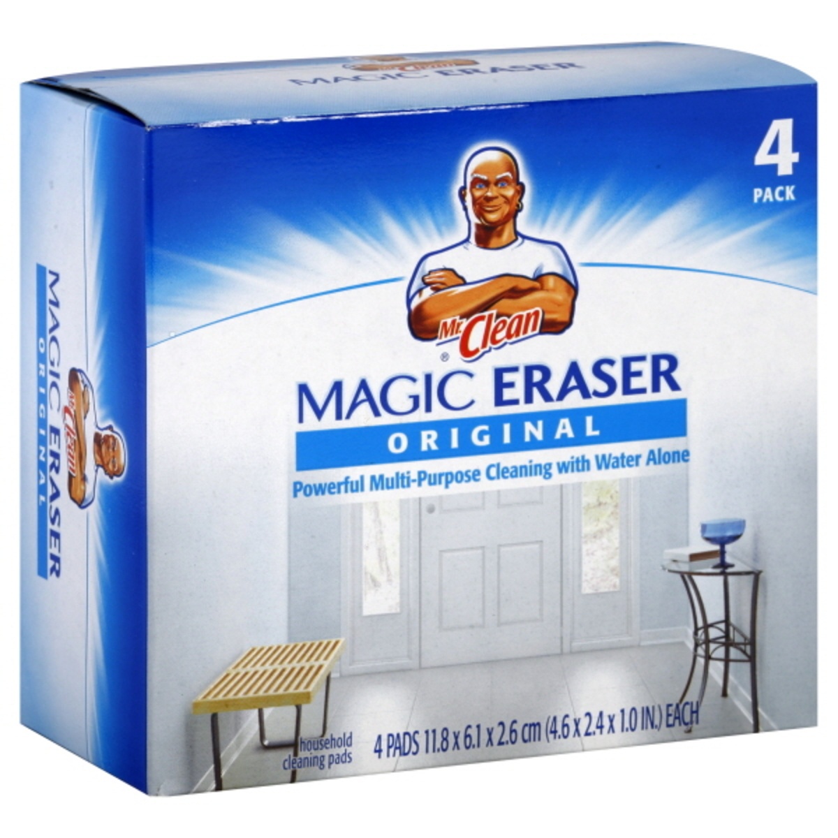 slide 1 of 1, Mr. Clean Magic Eraser 4 ea, 4 ct