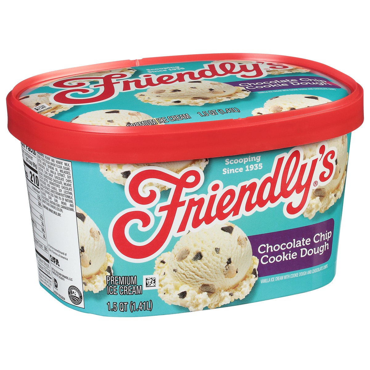 slide 2 of 9, Friendly's Chocolate Cookie Dough Ice Cream, 48 oz