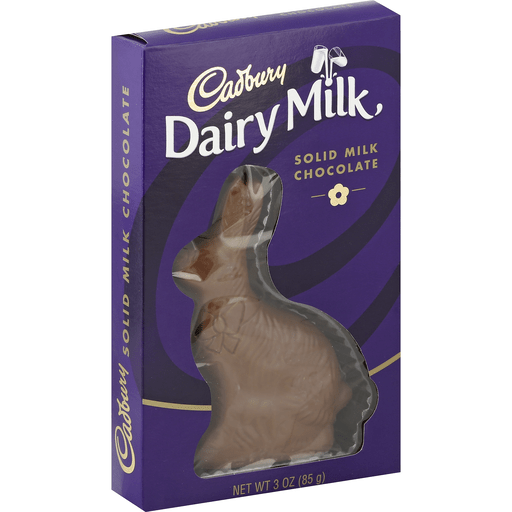 slide 1 of 1, Cadbury Easter Dairy Milk Solid Milk Chocolate Bunny, 3 oz