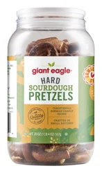 Giant Eagle Hard Sourdough Pretzels, 20oz, Family Size