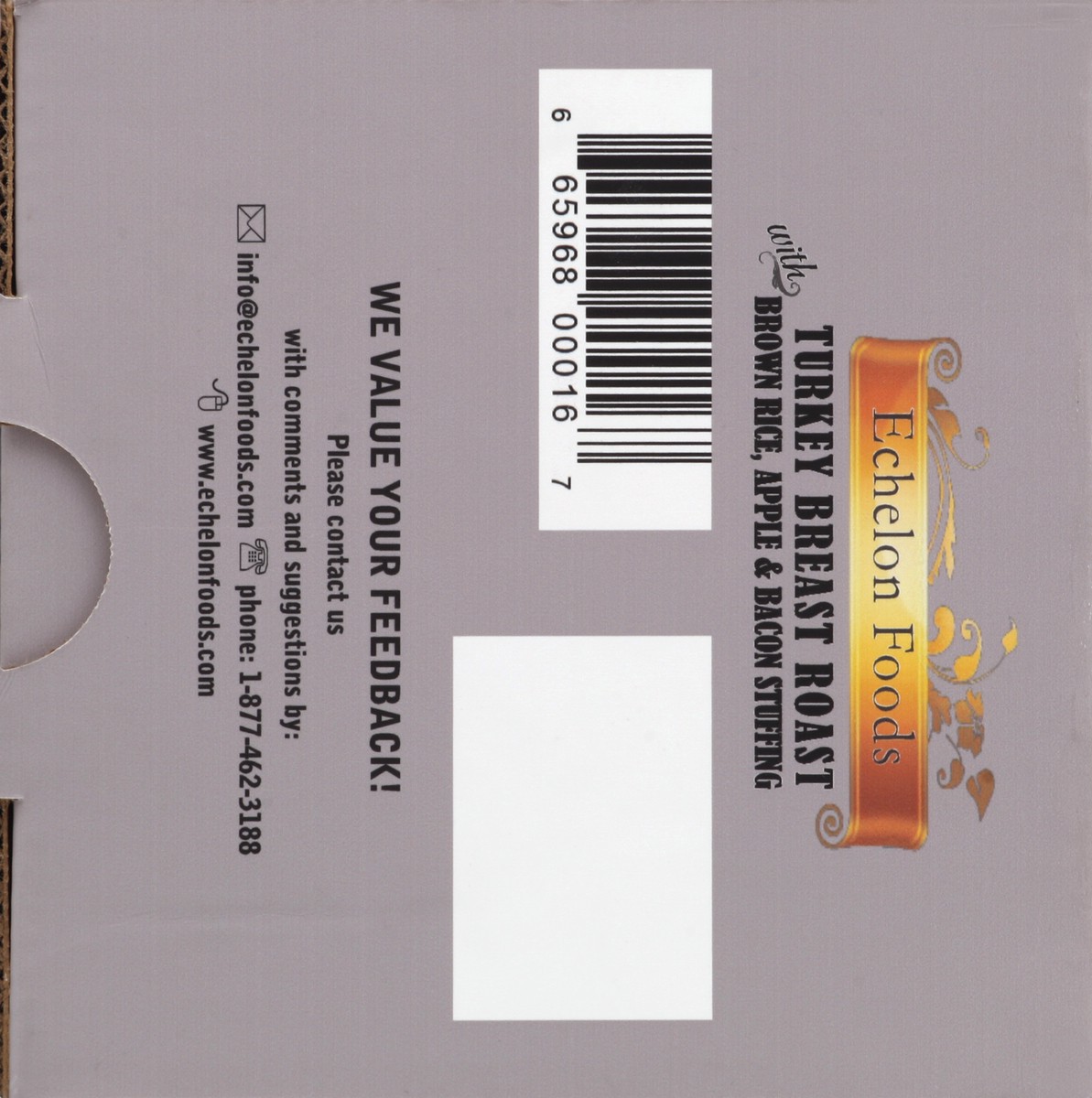 slide 2 of 4, Echelon Foods Turkey Breast Roast, With Brown Rice, Apple & Bacon Stuffing, 2 lb