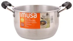 IMUSA 3 Quart Aluminum Pot with Glass Lid
