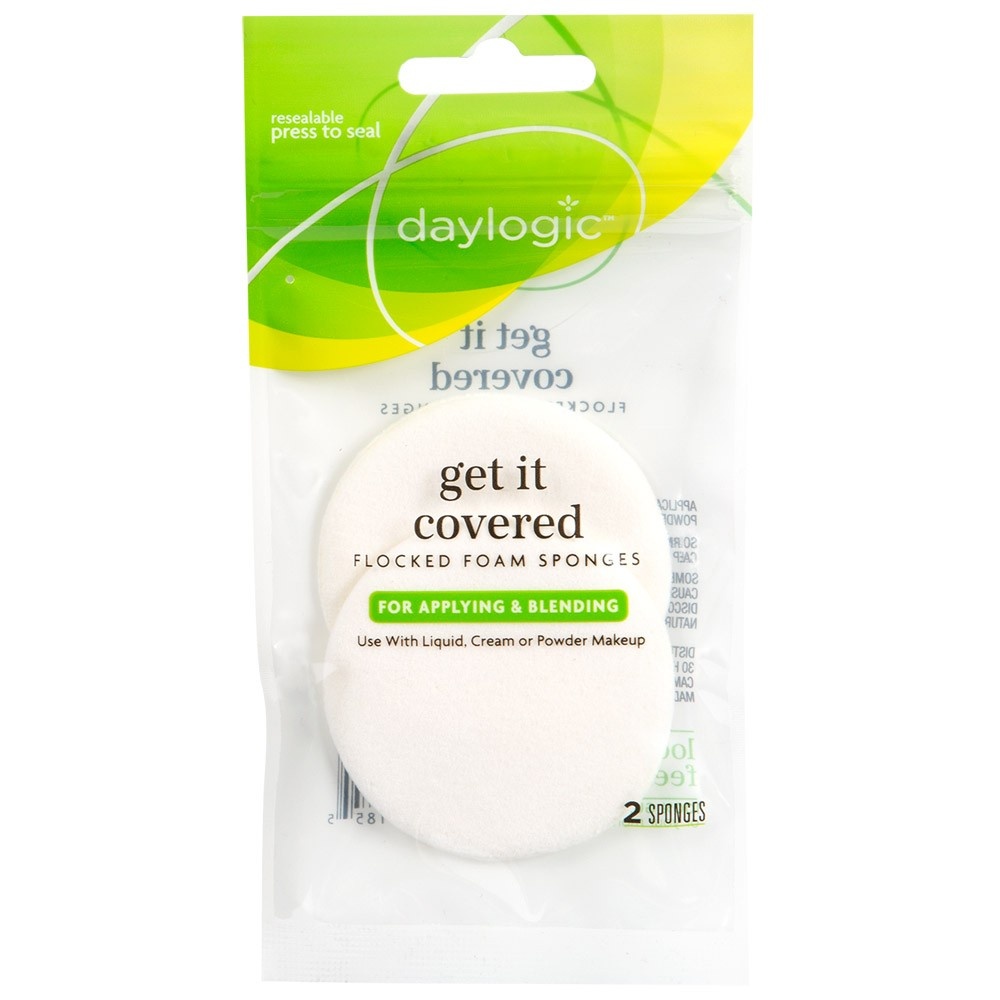 slide 1 of 1, Daylogic Get It Covered Flocked Foam Sponges, 2 ct