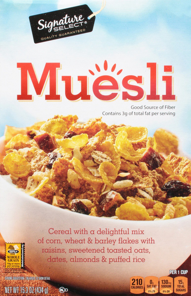 slide 4 of 9, Signature Select Muesli Cereal 15.3 oz, 15.3 oz