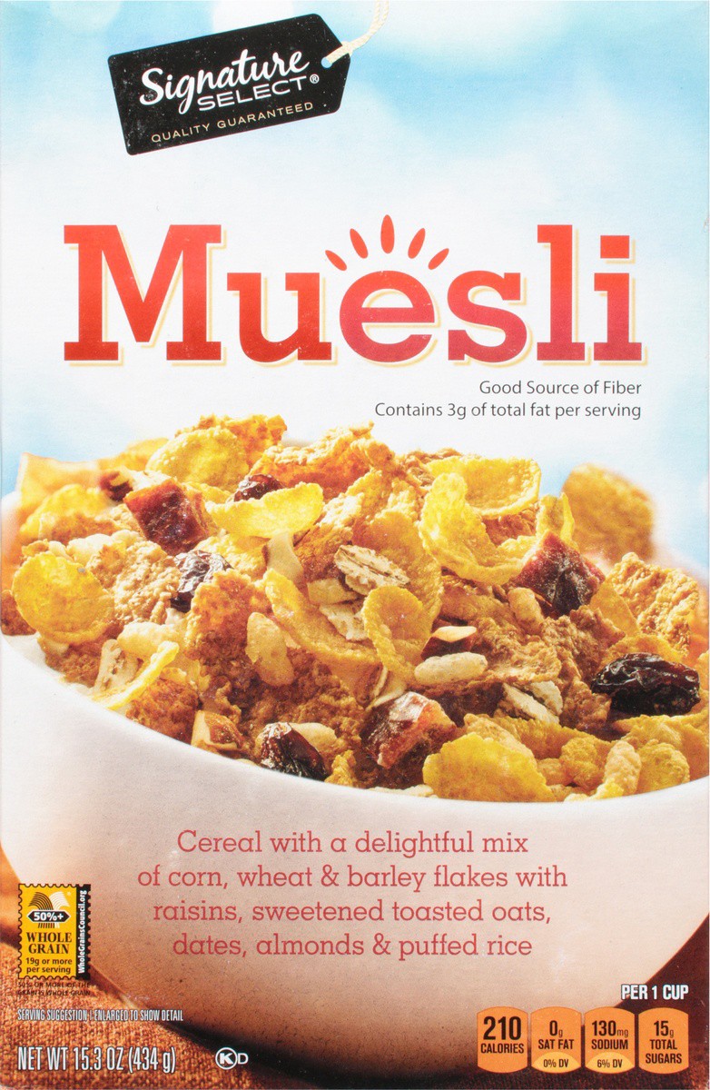 slide 6 of 9, Signature Select Muesli Cereal 15.3 oz, 15.3 oz