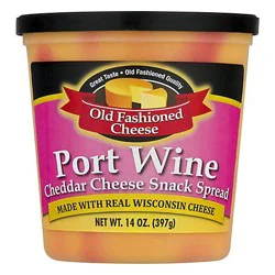 Old Fashioned Cheese Port Wine Cheddar Cheese Snack Spread 14 Oz - 14 ...