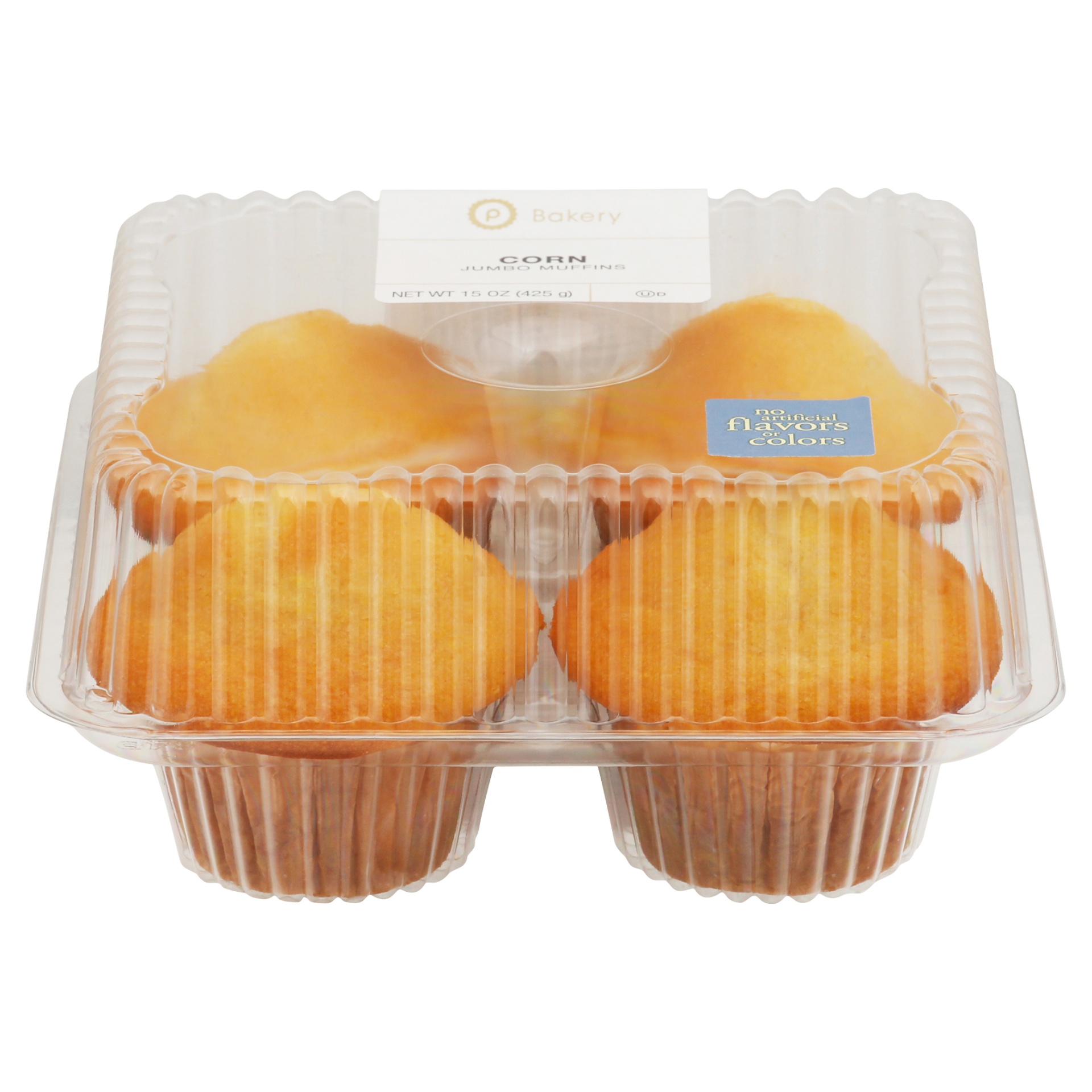 slide 1 of 1, Publix Bakery Corn Jumbo Muffins, 15 oz