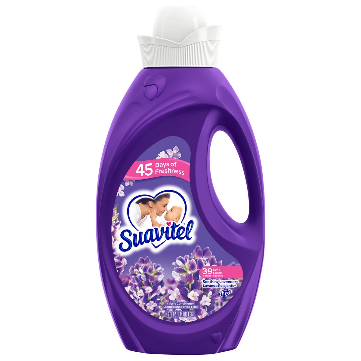 slide 1 of 9, Suavitel Fabric Softener, Soothing Lavender - 46 Fl. Oz., 46 fl oz