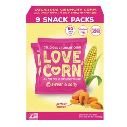 Love Corn Crunchy Corn Snack Packs - Sweet & Salty