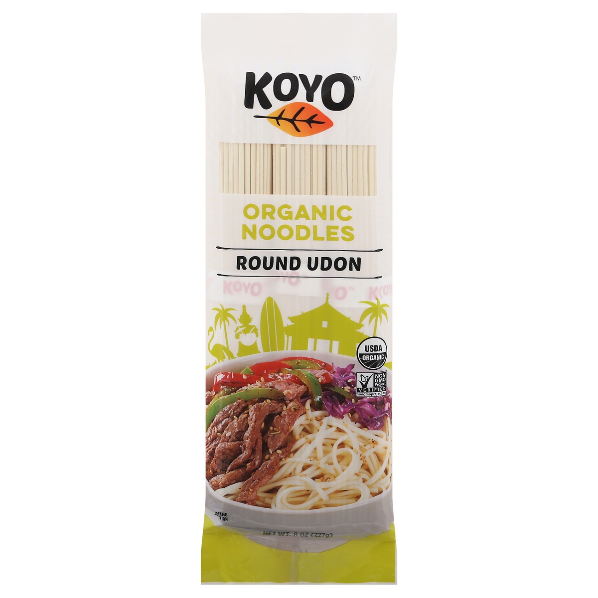slide 1 of 1, Koyo Pasta, Organic, Udon, Round, 8 oz