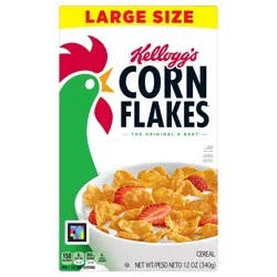 Corn Flakes Kellogg's Corn Flakes Breakfast Cereal Original, 12 oz