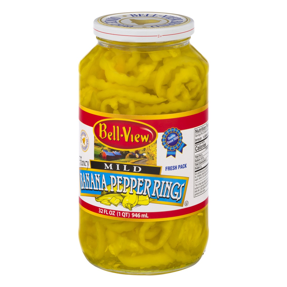 slide 3 of 12, Bell-View Mild Fresh Pack Banana Pepper Rings 32 oz, 32 oz