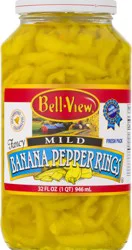 Bell-View Mild Fresh Pack Banana Pepper Rings 32 oz
