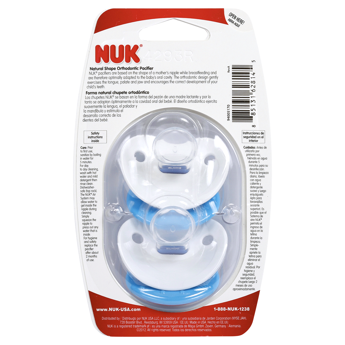 slide 2 of 2, Nuk Fashion Silicone Pacifier 6 To 18 Months, 2 ct