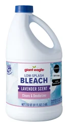 Giant Eagle Low Splash Bleach, Cleans and Deodorizes, Lavender