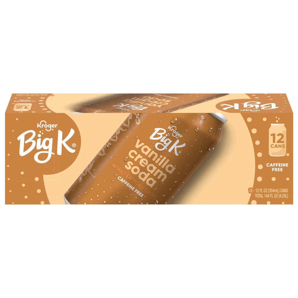 slide 1 of 5, Big K Vanilla Cream Soda - 12 ct; 12 fl oz - 12 ct; 12 fl oz, 12 ct; 12 fl oz