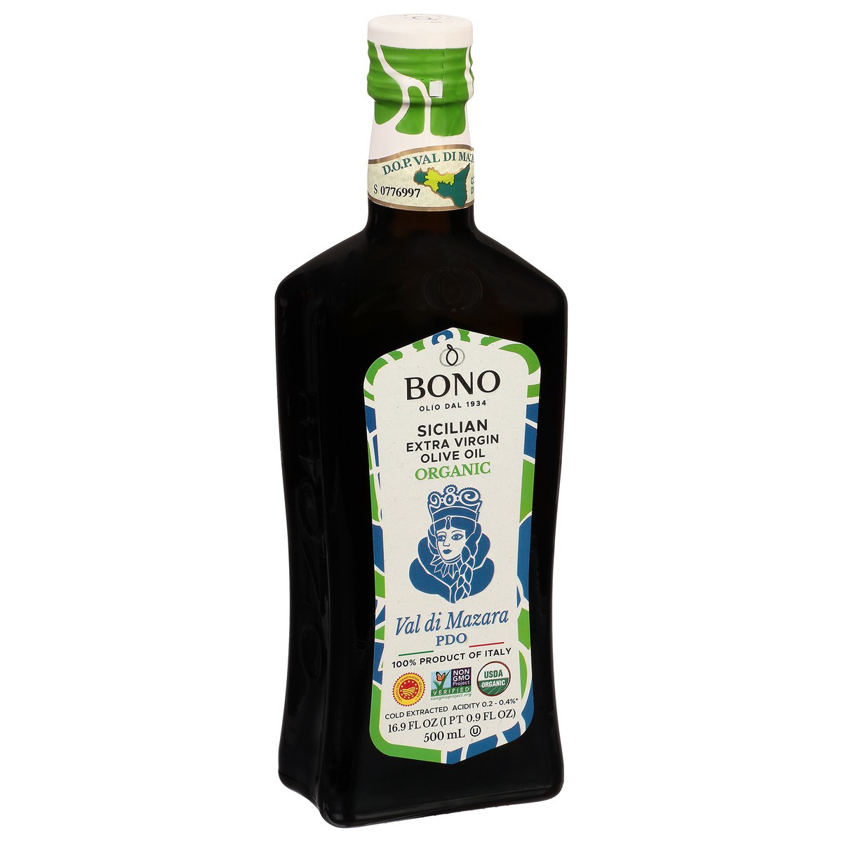 slide 2 of 9, Bono Sicilian Extra Virgin Organic Olive Oil 16.9 fl oz, 16.9 fl oz