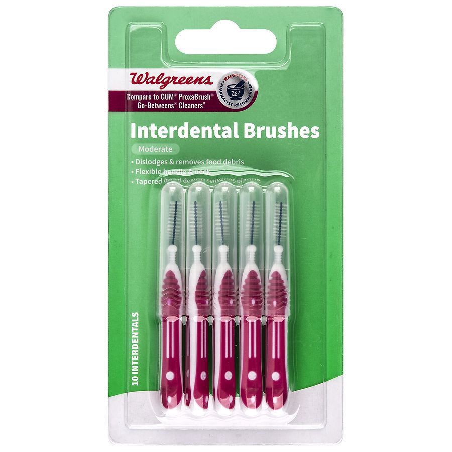 slide 1 of 4, Walgreens Interdental Brush Moderate, 10 ct