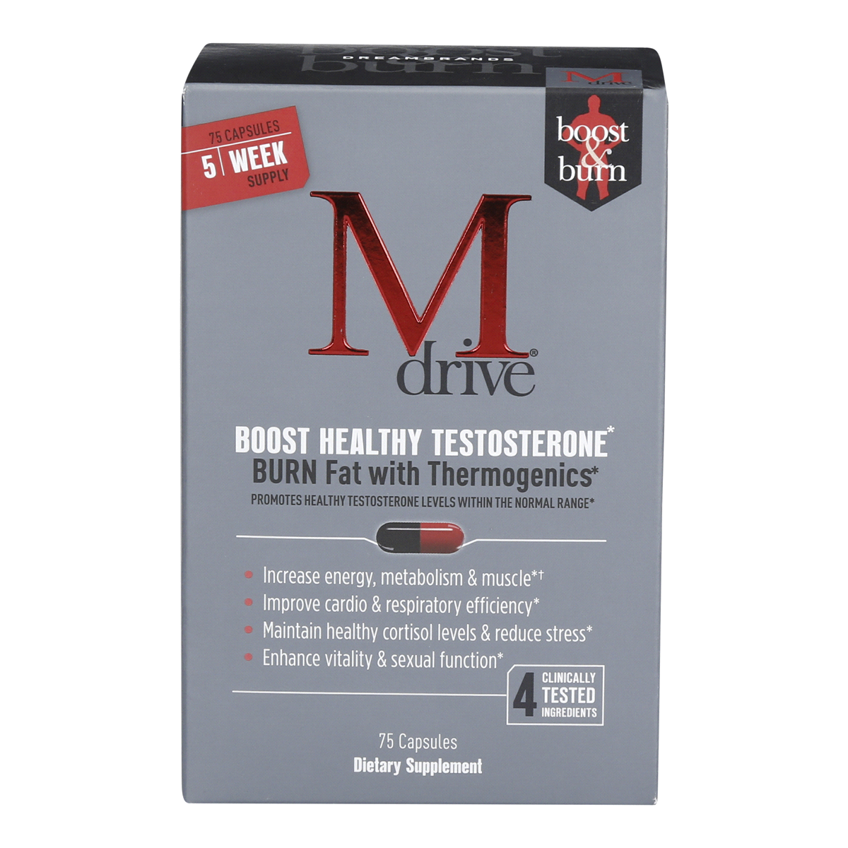 slide 1 of 13, Mdrive Boost Healthy Testosterone, Capsules, 75 ct