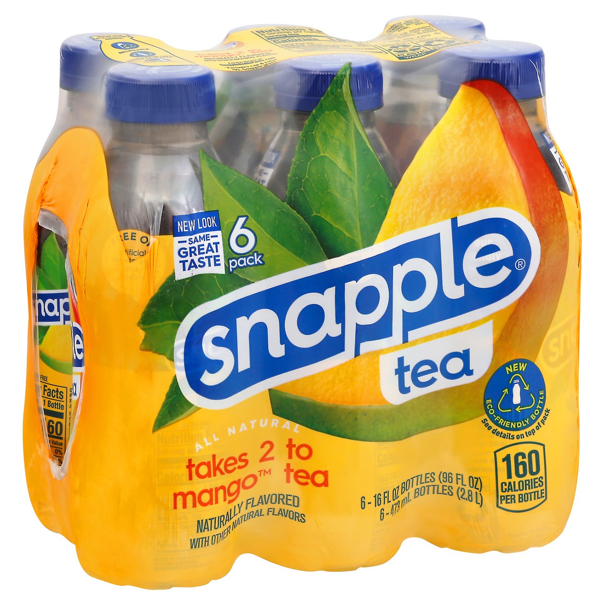 slide 3 of 9, Snapple 6 Pack Takes 2 to Mango Tea 6 - 16 fl oz Bottles - 16 oz, 16 oz