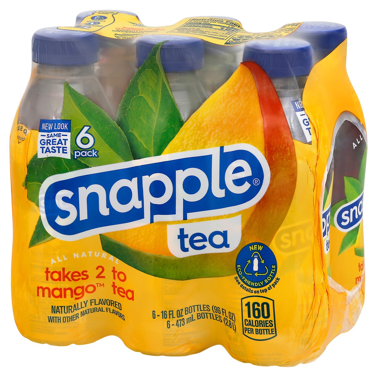 slide 9 of 9, Snapple 6 Pack Takes 2 to Mango Tea 6 - 16 fl oz Bottles - 16 oz, 16 oz