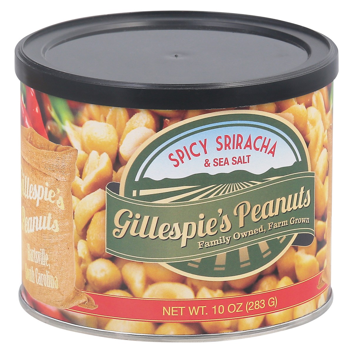 slide 2 of 9, Gillespies Peanuts Gillespies Spicy Siracha Peanuts, 10 oz