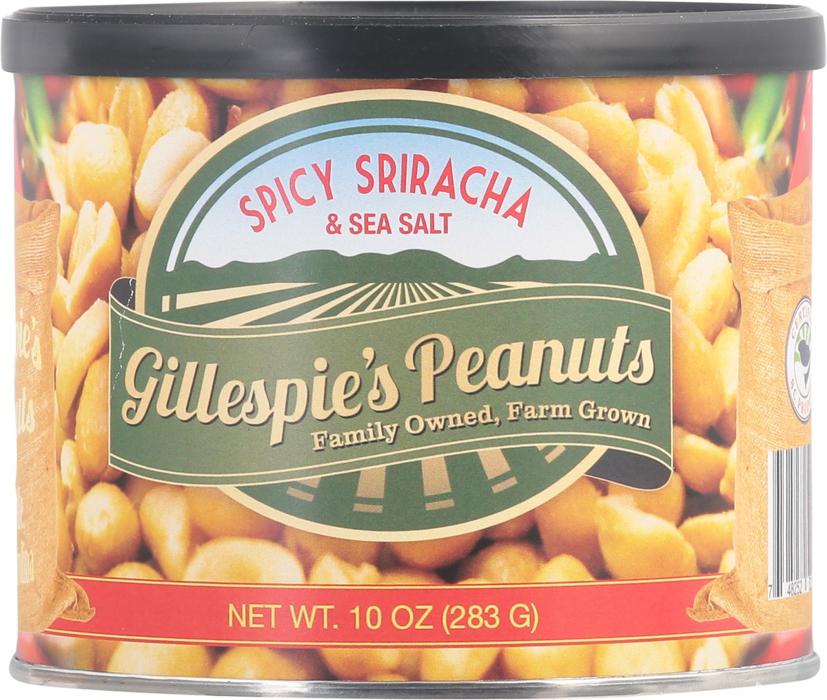slide 9 of 9, Gillespies Peanuts Gillespies Spicy Siracha Peanuts, 10 oz