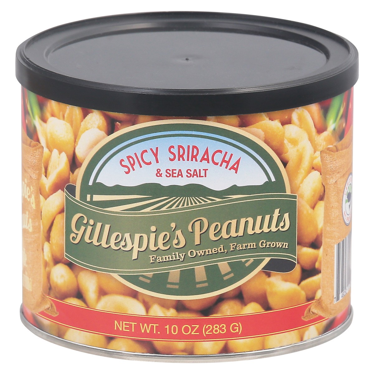 slide 1 of 9, Gillespies Peanuts Gillespies Spicy Siracha Peanuts, 10 oz