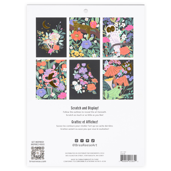 slide 2 of 5, Brea Reese Scratch Art Paper Pad Kit, 9"" X 12"", Mythical Creatures, 1 ct