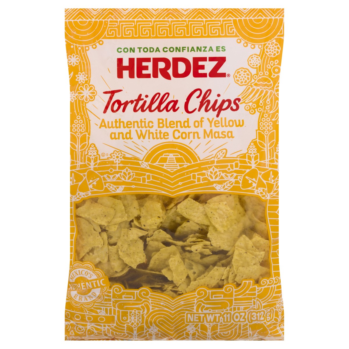 slide 8 of 12, Herdez Authentic Blend of Yellow & White Corn Masa Tortilla Chips 11 oz, 11 oz