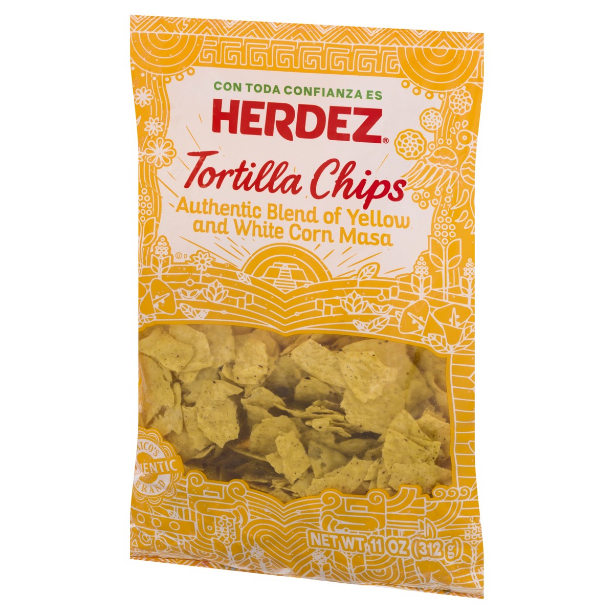 slide 3 of 12, Herdez Authentic Blend of Yellow & White Corn Masa Tortilla Chips 11 oz, 11 oz