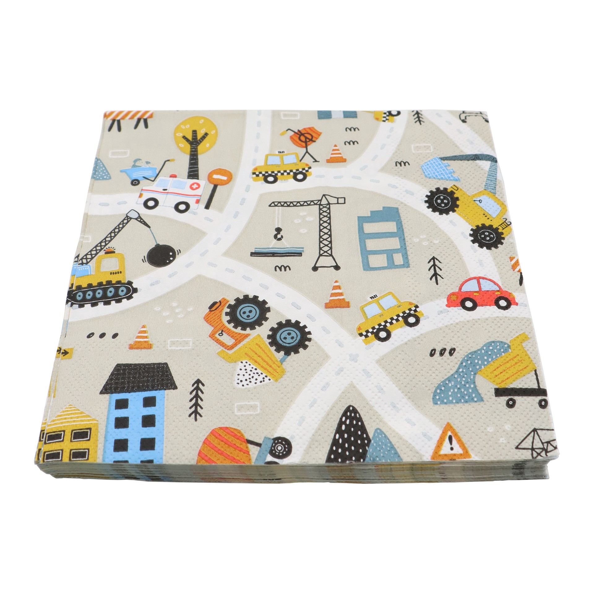 slide 3 of 3, Construction Lunch Napkins, 20ct. By Celebrate It, 20 ct