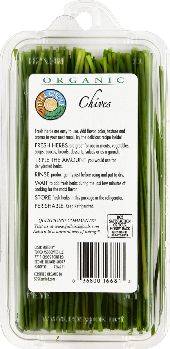 slide 5 of 6, Full Circle Chives, 0.67 oz