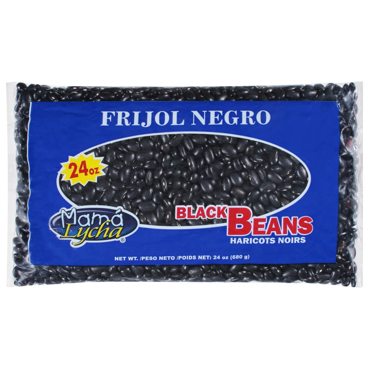 slide 1 of 12, Mama Lycha Black Beans 24 oz, 24 oz