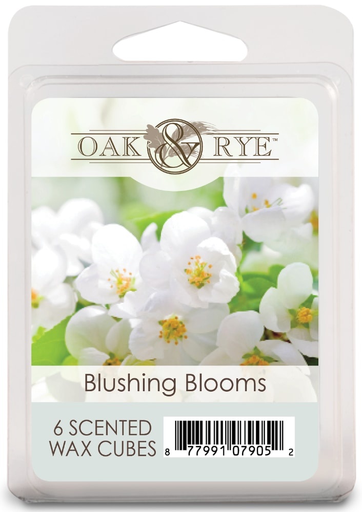 slide 1 of 1, Oak & Rye Blushing Blooms Scented Wax Cubes, 6 ct