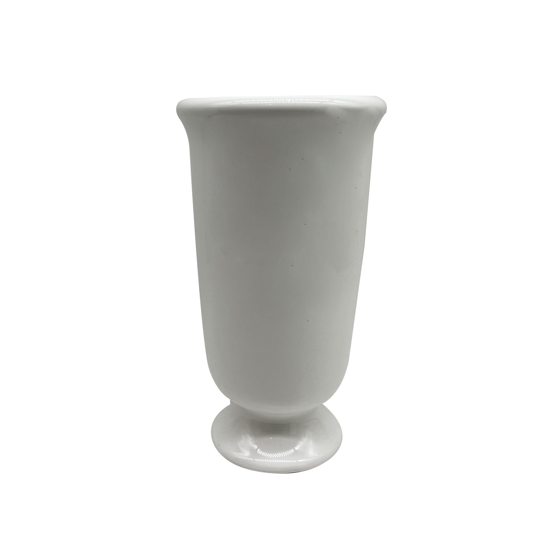 slide 2 of 3, 9.8" White Ceramic Vase By Ashland, 5.5 in x 5.5 in x 9.8 in