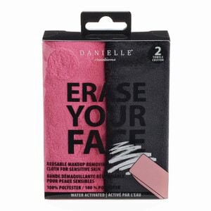 slide 1 of 1, Danielle "Take it Off" Erase Your Face Makeup Removing Cloth, 2-Pack, 1 ct