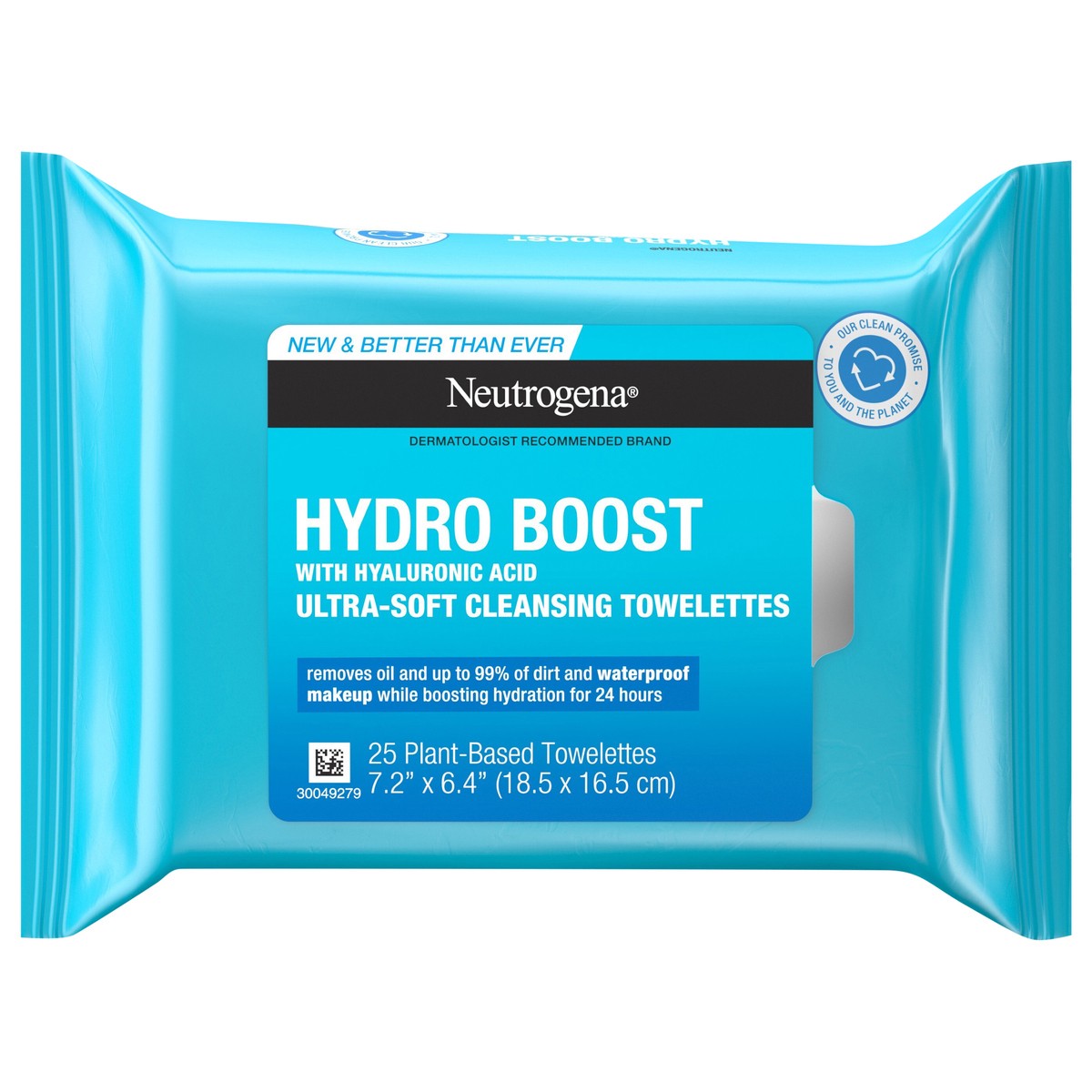 slide 1 of 9, Neutrogena Hydro Boost Cleansing Facial Towelettes, 25 ct
