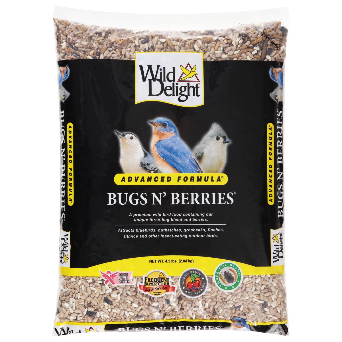 slide 15 of 15, Wild Delight Bugs N Berries Bird Seed, 4.5 oz