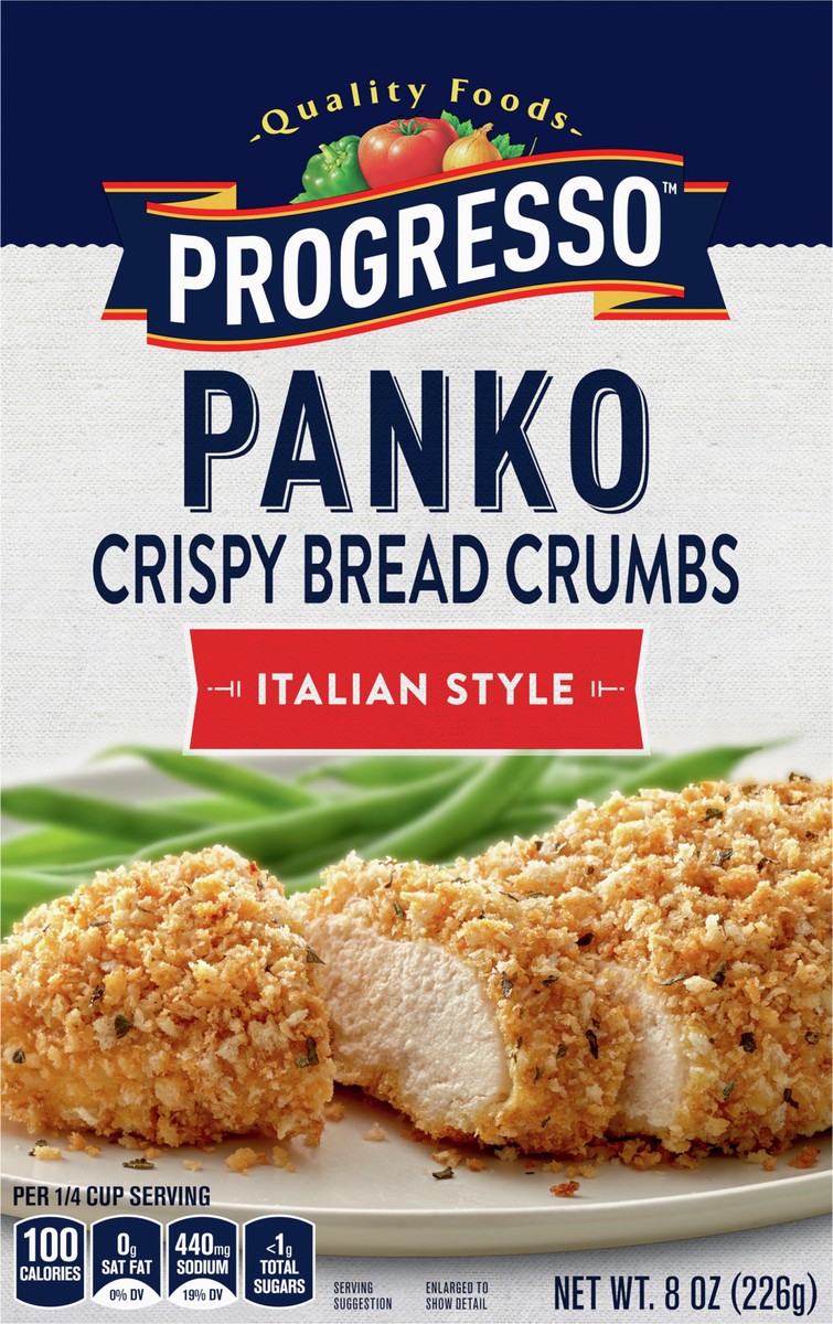 slide 6 of 9, Progresso Panko Bread Crumbs, Italian Style, 8 oz, 8 oz