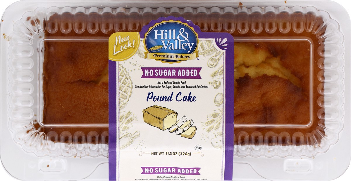 slide 4 of 4, Hill & Valley No Sugar Added Pound Cake, 11.5 oz